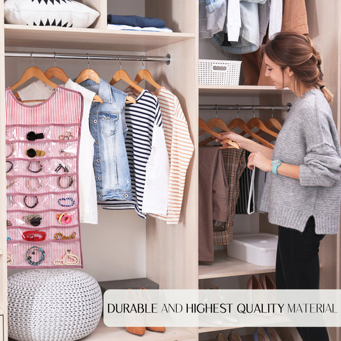 EDNA HOME Dual-sided Hanging Jewelry Organizer